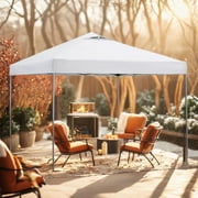 Ainfox 10 x 10 ft Pop up Canopy Tent, Instant Outdoor Canopies, Shade Tents with Carrying Bag,White